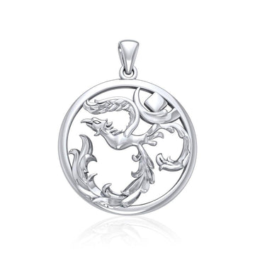 Phoenix Om Sterling Silver Pendant TPD5108 - Jewelry